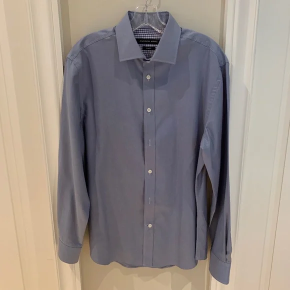 andrew marc dress shirts Andrew Marc Kids' Chevron Button-Up Shirt in Blue/White at Nordstrom, Size 20